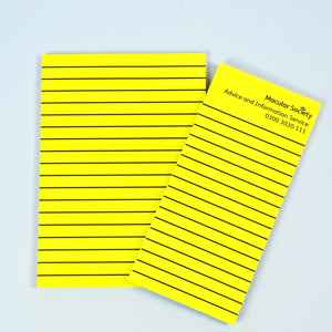 Picture of Bold lines writing pads - yellow