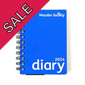 Picture of Large print 2024 blue diary
