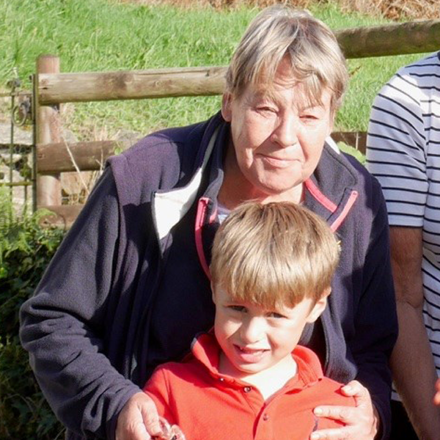 Carol with son