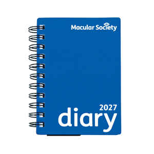 Picture of Large print 2027 blue diary