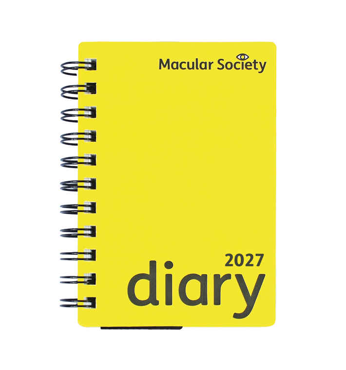 Yellow 2027 Diary Cover
