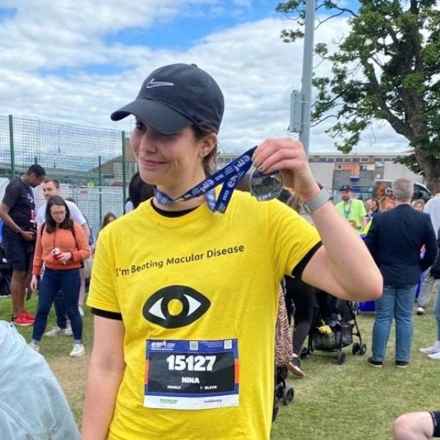 EMF runner with medal