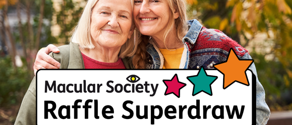 Raffle Superdraw logo with two smiling ladies