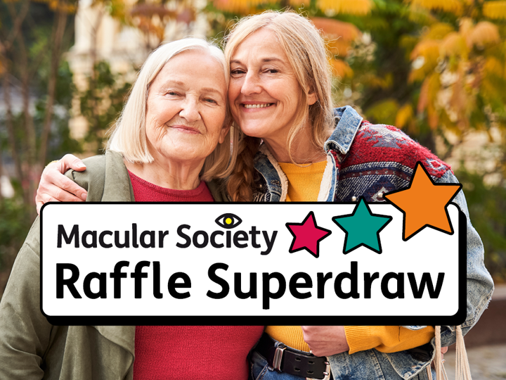 Raffle Superdraw logo with two smiling ladies