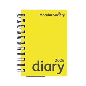 Picture of Large print 2026 yellow diary