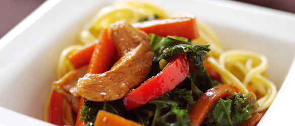 chicken and kale stirfry