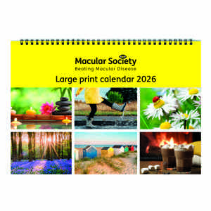 2026 Macular Society A3 calendar front