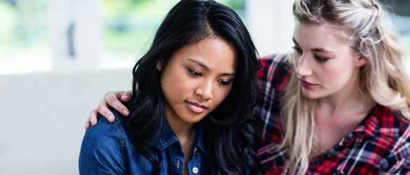 Consoling friend