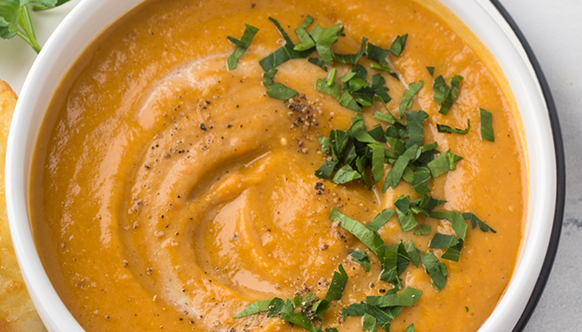 Carrot and red lentil soup primary image