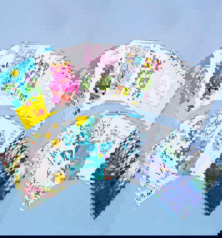 10 Cards Light Blue