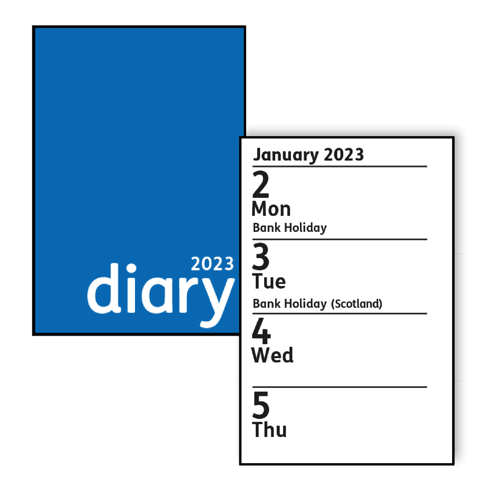 2023 Diary Blue