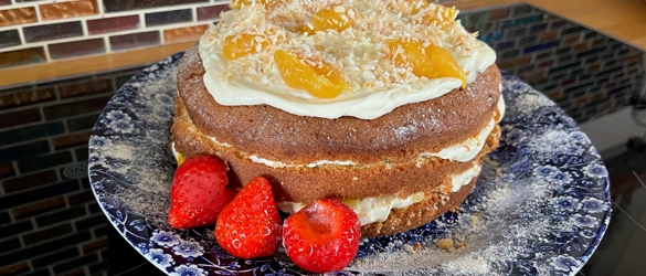Susie's coconut and curd cake